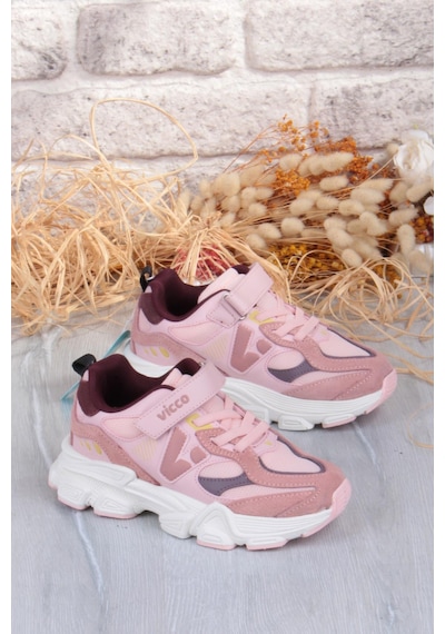 Vicco 346.f25k.200 Wild Pudra Sneaker Kız Çocuk Ayakkabı Pudra