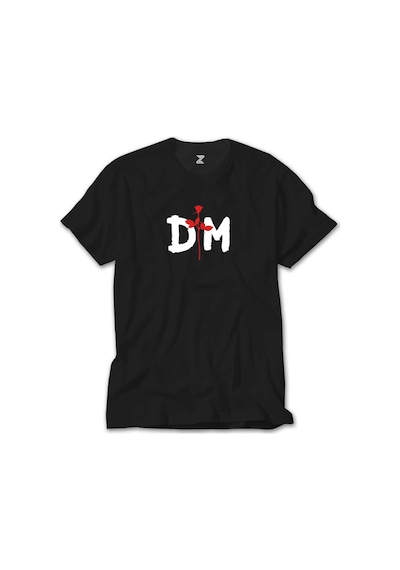 Depeche Mode Logo Siyah Tişört Siyah