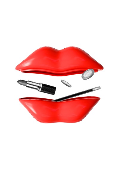 Mustard Hot Lips Seramik Organizer Kutu Kırmızı