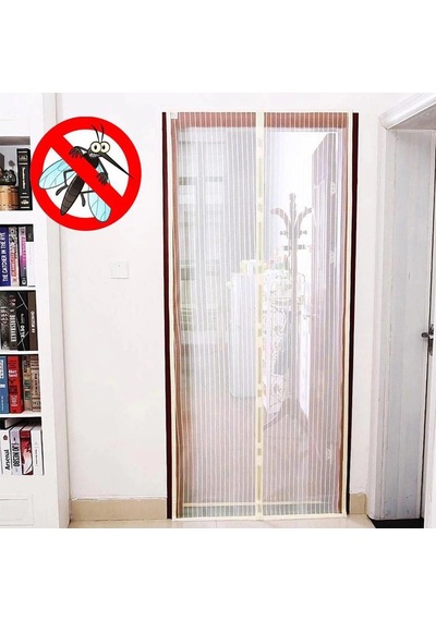 Pratik Manyetik Mıknatıslı Beyaz Kapı Pencere Sineklik Tülü 115 X 210 Cm