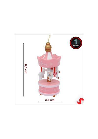 Mini Pembe Atlı Karınca, 8,5cm X 3,5cm - 1 Adet