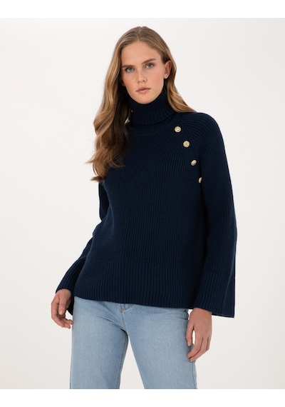 Pierre Cardin Kadın Lacivert Kazak /triko 50310923-vr033 Lacivert