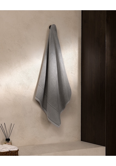 Madame Coco Genevieve %100 Pamuk Banyo Havlusu - Gri - 70x140 Cm 8684427342572 Çok Renkli