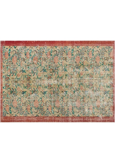 Zamansız Türk El Sanatı Eskitme Vintage Halı 170 X 240 Cm 10204