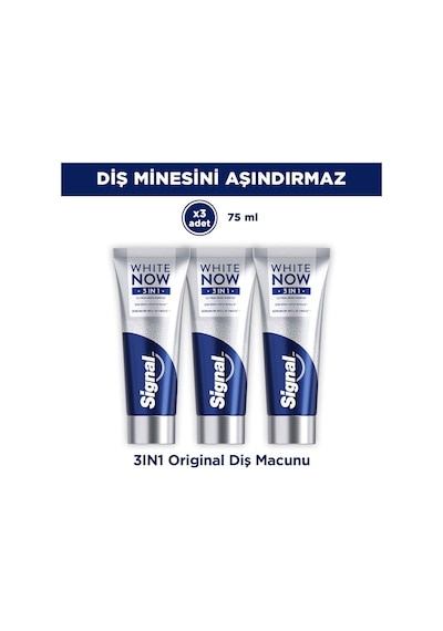 Signal White Now Diş Macunu 3 İn 1 Original 75 Ml X3