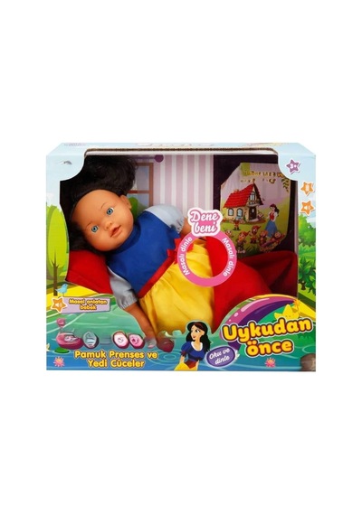 Ers 40022 Uykudan Önce Bebeği Masal Anlatan Pamuk Prenses Ve Yedi Cüceler 40 Cm