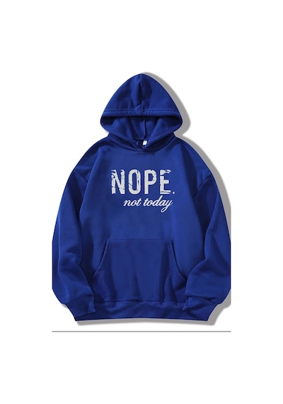 Uyguntarz Unisex Nope Baskılı Sweatshirt Mavi