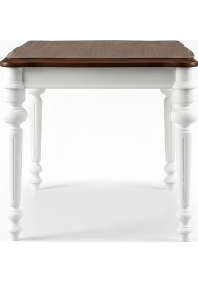 Ariston Ahşap Açılır Mutfak Masası 120cm Ceviz - Beyaz