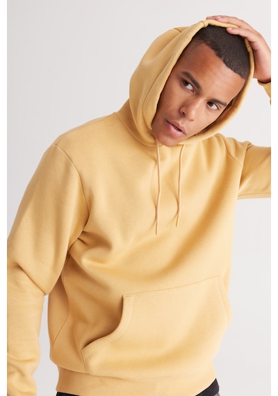 AC&Co / Altınyıldız Classics Erkek Hardal Standart Fit Normal Kesim Kapüşonlu Kanguru Cepli Pamuklu Sweatshirt Hardal AC&Co / Altınyıldız Classics Erkek Hardal Standart Fit Normal Kesim Kapüşonlu Kanguru Cepli Pamuklu Sweatshirt Hardal