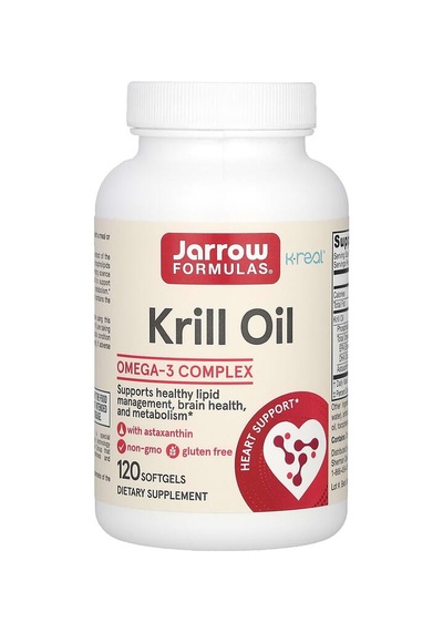 Jarrow Formulas, Krill Oil, 120 Softgels 600 Mg Per Softgel