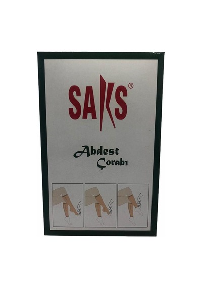 SAKS Abdest Dizaltı Kadın Çorabı K.Ten-Kahve