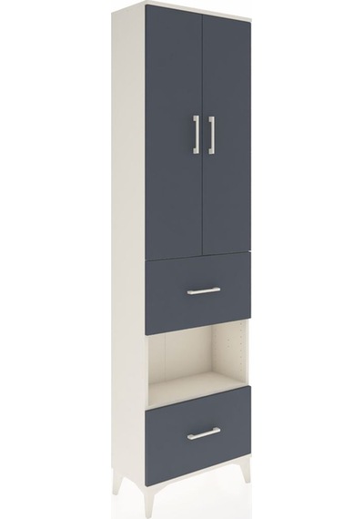 Arges Dolap 3 Raflı 2 Çekmeceli Tek Askılı 60x30x221 Aytaşı-a... Aytaşı