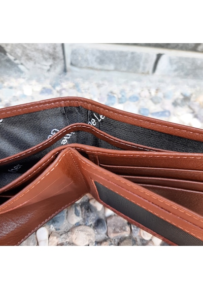 Gvnbag Hakiki Deri Erkek Yatay Taba Cüzdan Gvn-0135