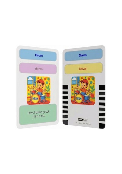 Bigibuddy WordsBuddy Çocuklar İçin Türkçe İngilizce Ev Yaşamı ve Hobi Paketi 90 Kart 3'lü Set (Cihaz Hariç)