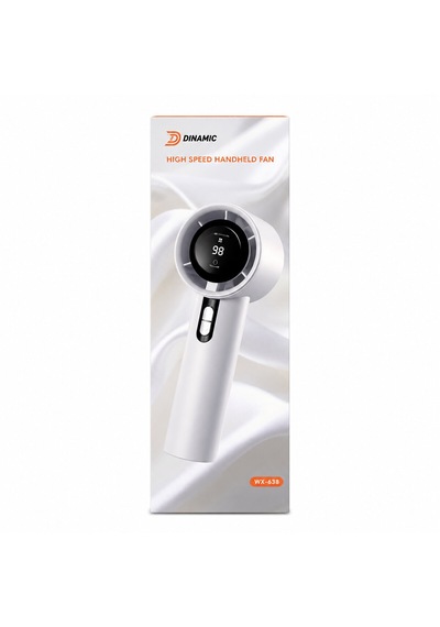 Mini El Fanı Renki Ayarlanabilir Hız Ayarı Dijital Gösterge Fan - Vantilatör 5w Wx-638 Herhangi Bir Renk Gönderilir
