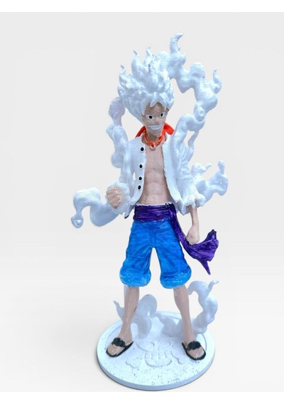 One Piece Monkey D. Luffy Gear 5 Figür Anime Biblo Karakter Heykelcik 15 Cm Koleksiyonluk