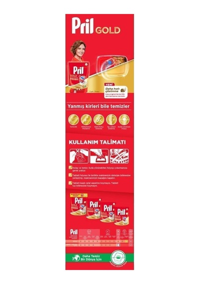 Gold 70 Yıkama Bulaşık Makinesi Tableti - Uzun Süreli Temizlik Gücü