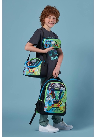 Coral High Kids Kulaklık Game Desenli 3 Lü Okul Çanta Seti Set0123667