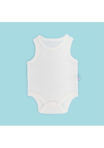 Novibaby 3'lü Bebek Atlet Body Zıbın Çıtçıtlı Ekru 100% Pamuk Ekru