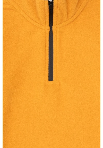U.S. Polo Assn. Erkek Çocuk Hardal Yarım Fermuarlı Sweatshirt 50313841-VR072