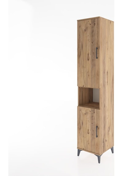Hyperion Dolap 4 Raflı 2 Kapaklı Tek Askılı 44x44x221 Çam-çam Çam