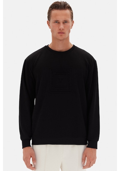 Twn Relaxed Fit Siyah Düz Sweatshirt 5ece26172400m Çok Renkli