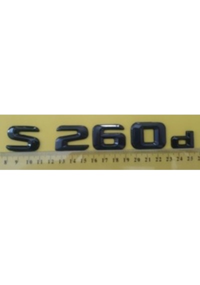 Mercedes Uyumlu Yazı S 260d Siyah