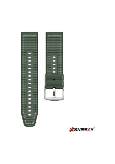 Sneezy Huawei Watch Gt4 46mm İle Uyumlu 22mm Dikiş Desenli Dokuma Silikon Kordon