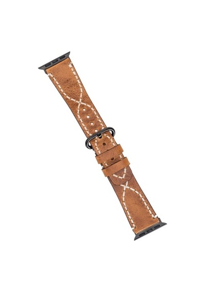 Bouletta Watch Uyumlu Deri Kordon 42-44-45Mm Diana V18 Taba
