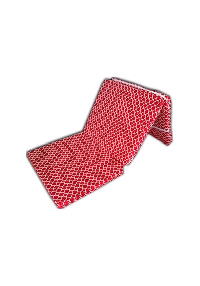 Katlanır Yer Minderi Ve Tek Kişilik Süngerli Katlanır Minder 70x180 Cm 6 Cm-kırmızı Çatı