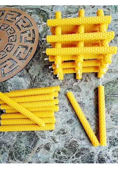 Petekoğlu 24 Adet 14cm El Yapımı Dilek Mumu Doğal Petek Balmumu Mum Beeswax Candle Bal Mumu Mum Sku: Smg8690010225986 10 Petekoğlu 24 Adet 14cm El Yapımı Dilek Mumu Doğal Petek Balmumu Mum Beeswax Candle Bal Mumu Mum Sku: Smg8690010225986 10