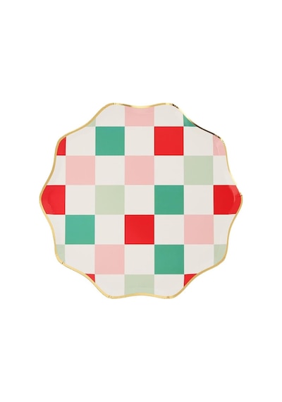 Check Dinner Plates - Tabaklar L 8'li Diğer