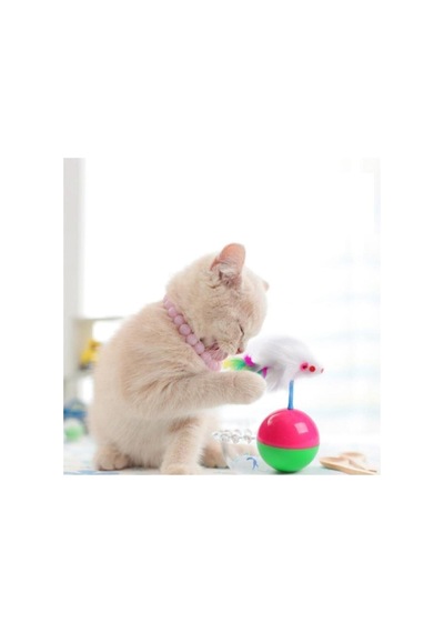 Kedi Oyun Topu Tüylü Fareli Hacı Yatmaz - 6485371498524