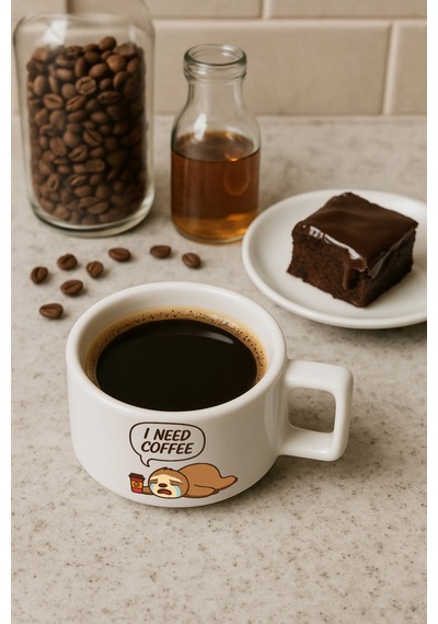 Kahve Fincanı Bardağı - I Need Coffee I Need Coffee