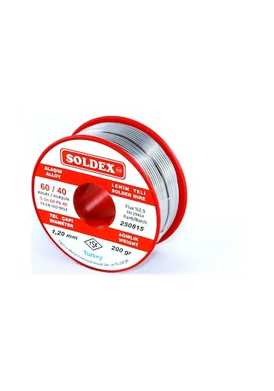 60-40 Lehim Teli 200 Gr 1,6 Mm - Sn:60 / Pb:40 C692b