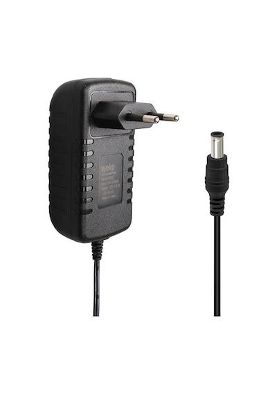 Weko 12 Volt - 2.5 Amper 5.5 2.5 Uçlu Yerli Üretim Plastik Kasa Priz Tipi Adaptör