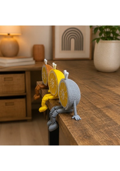 Meyve Figürlü Dekoratif Masa Süsü, Portakal Biblo, 3d Baskı Şirin Hediyelik Obje