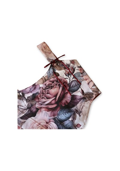 L'aura Corset Gül Kurusu Çiçek Desenli Çift Taraflı Bayan Korse Pembe