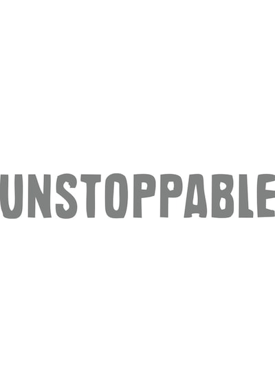 Unstoppable Araba Sticker 17x17 Cm Gri