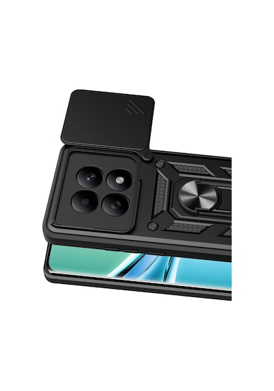 Uray Store Xiaomi Redmi Note 15 4g Pars Lens Yüzüklü Silikon - Siyah