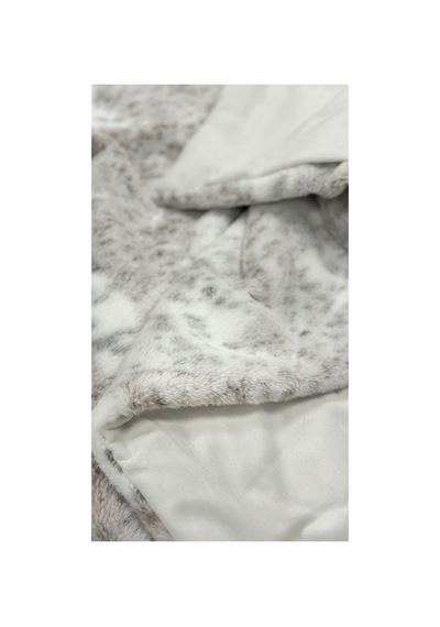 Zebra Casa Leopard Çift Kişilik Comforter Set Vizon