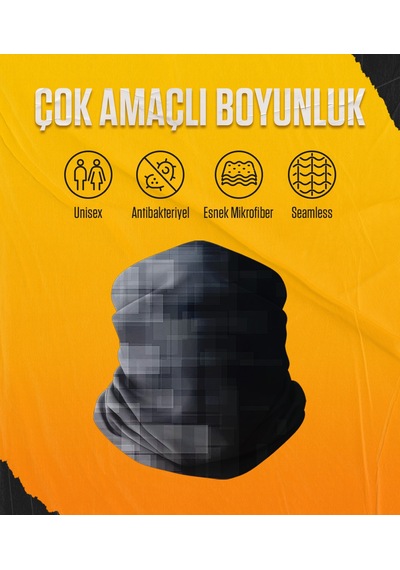 Musclecloth Çok Amaçlı Boyunluk Elite Siyah-gri