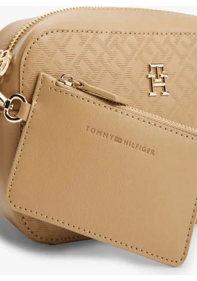 Tommy Hilfiger Monotype Askılı Bej Kamera Kadın Çantası Os Çok Renkli