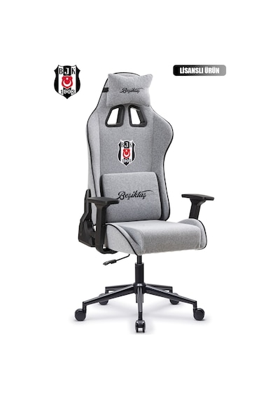 Fanchair X Beşiktaş Goal Gri Kumaş Lisanslı Oyuncu Koltuğu-69