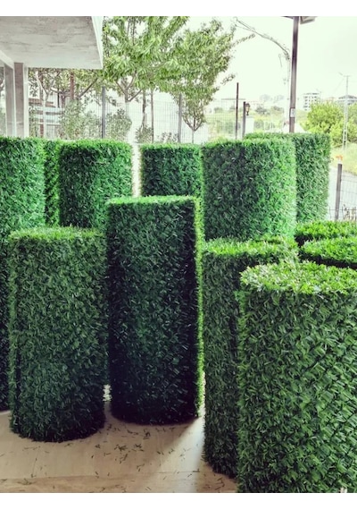 1.5x3.5 Metre Çim Çit. Bahçe Çiti. Dekoratif Telli Çit. Yapay Çim Çit
