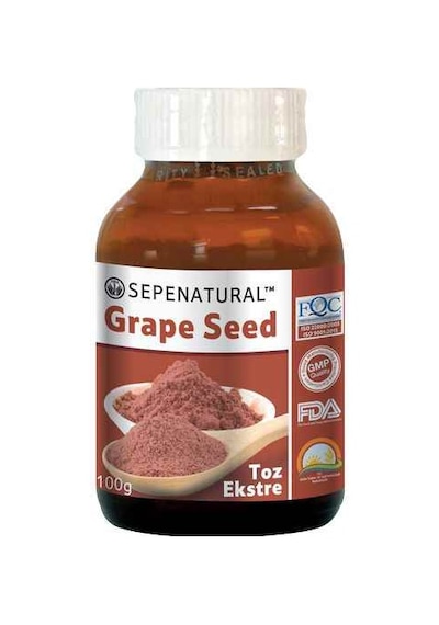 Sepe Natural Grape Seed Extract Üzüm Çekirdeği Eki Toz 100 G