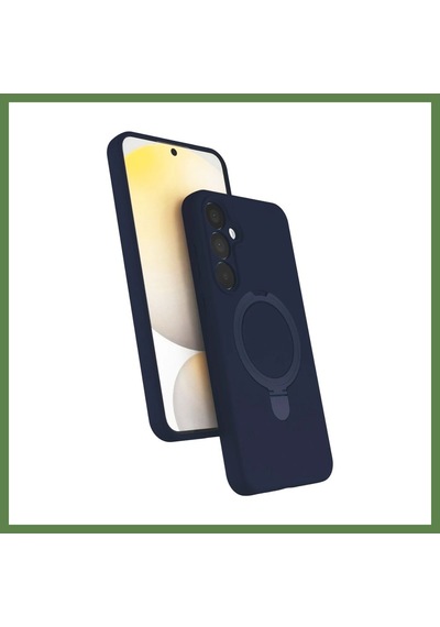Bezos Samsung Galaxy A25 5g Uyumlu Regal Magsafe Standlı Kapak - Lacivert Hb006