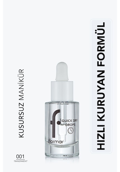Flormar Quick Dry Drops Besleyici Etkili Oje Kurutucu Yağ 001