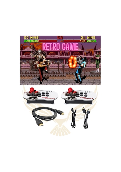 Leons Joystic Led Işıklı Oyun Konsolu Kablolu Hd Mini Konsol Kristal Topuz Game Console