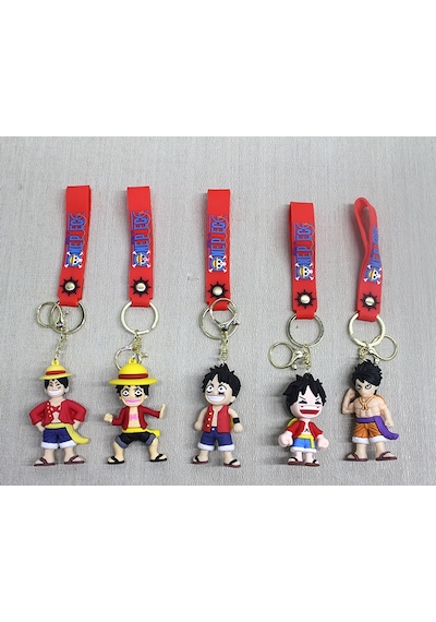 Luffy Silikon Anahtarlık Alk4275 Açık Gri